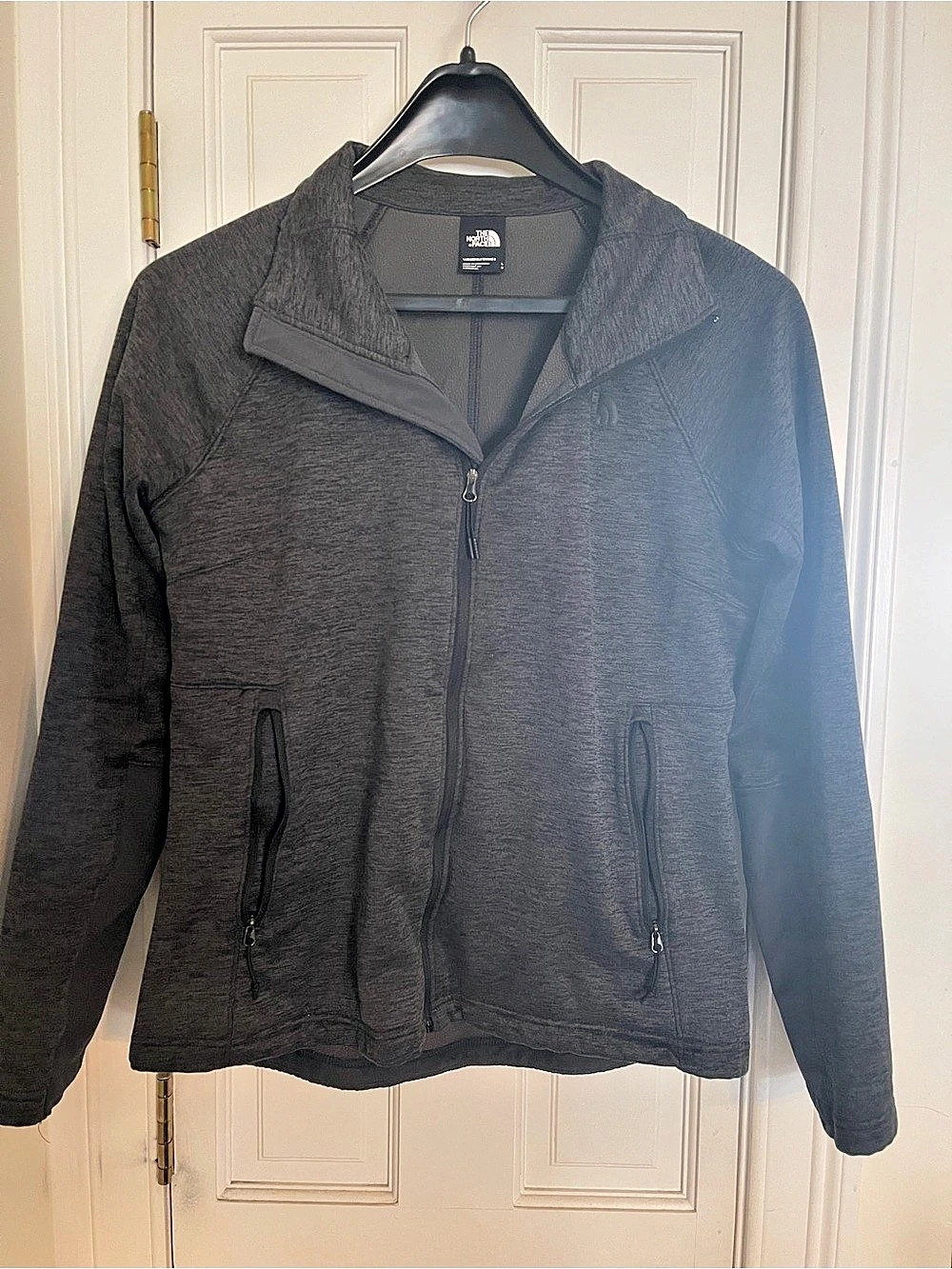 The North Face Maggy Sweater Fleece Jacket Gray Size Large